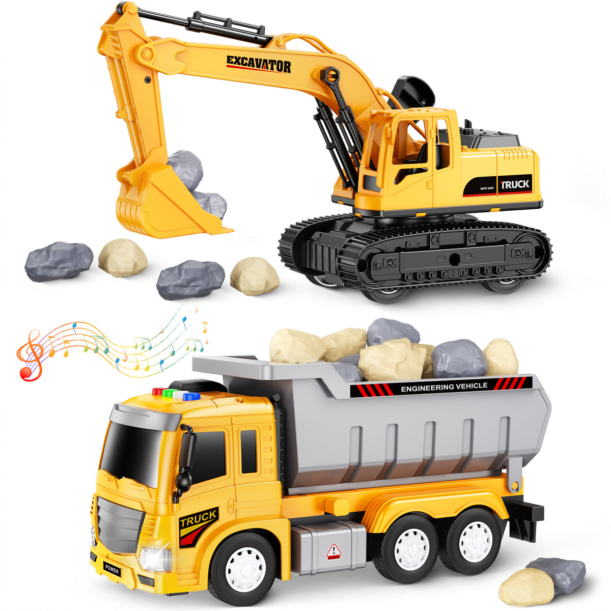 Excavator & Dump Truck Set