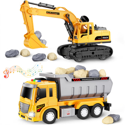 Excavator & Dump Truck Set