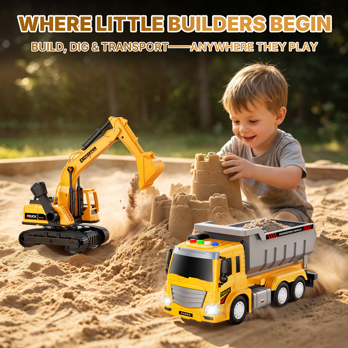 Excavator & Dump Truck Set