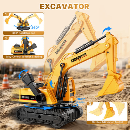 Excavator & Dump Truck Set