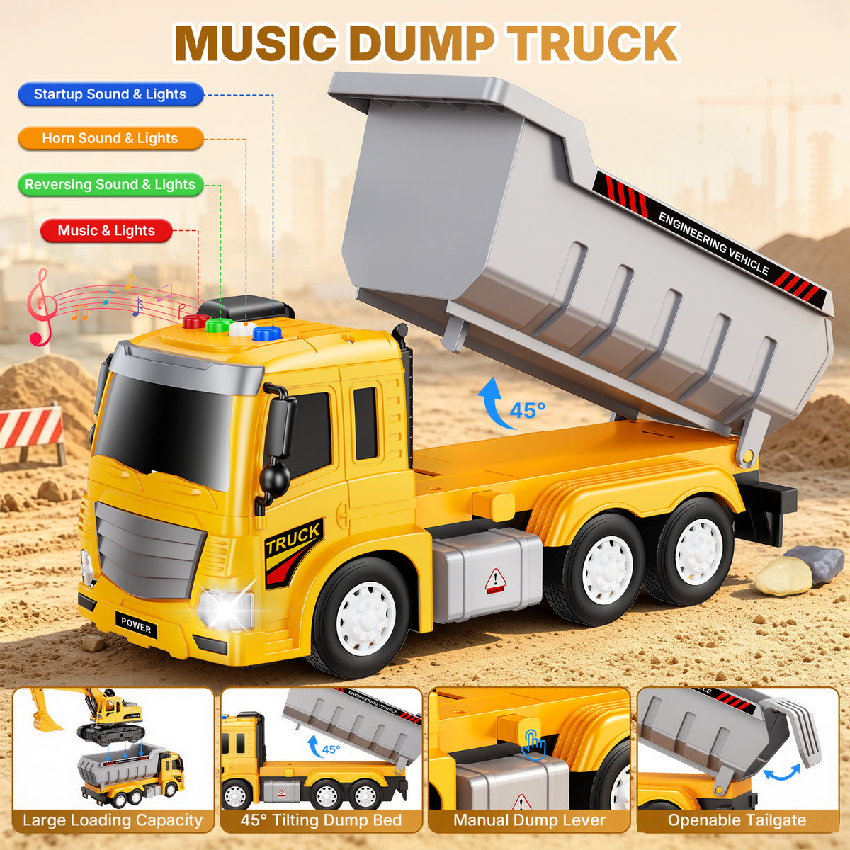 Excavator & Dump Truck Set