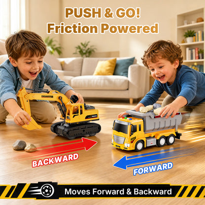 Excavator & Dump Truck Set
