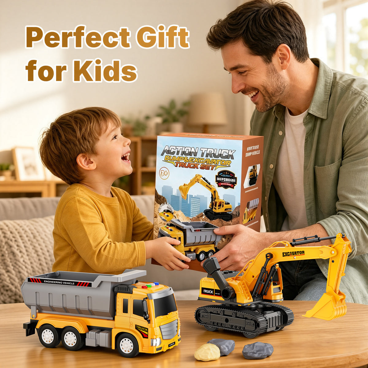 Excavator & Dump Truck Set