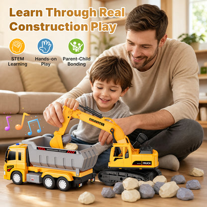 Excavator & Dump Truck Set