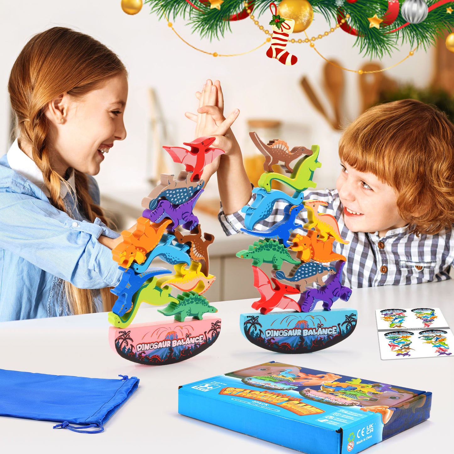 Dinosaur Wooden Stacking